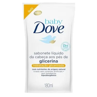 Sabonete Liquido Dove Baby Refil Hidratacao Glicerina 180ml