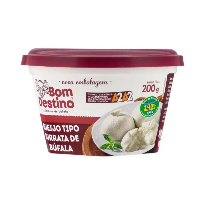 Queijo Bom Destino de Bufala Tipo Burrata 200g