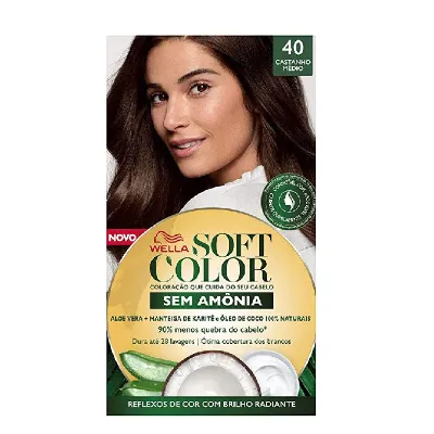 Tintura Soft Color N.40 Castanho Medio Un