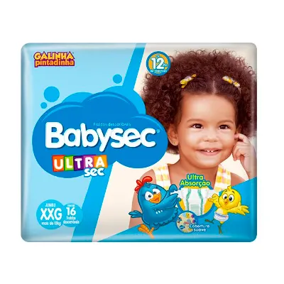 Fralda Desc Babysec Ultrasec Pct 16Un Xgg