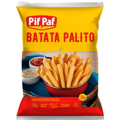 Batata Palito Pif Paf Pre Frita Congelada 1,05kg