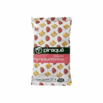 Biscoito Piraque Salgadinho Presuntinho 100g