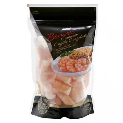 Camarao Bomar Cozido Cinza Congelado 111/150 400g