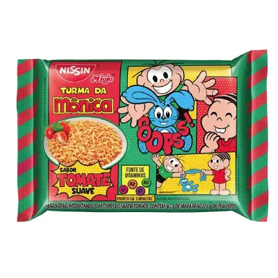 Macarrao Nissin Turma da Monica Tomate 85g