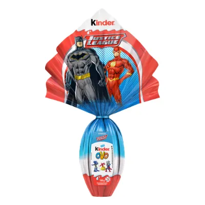 Ovo Pascoa Kinder Justice League 100g