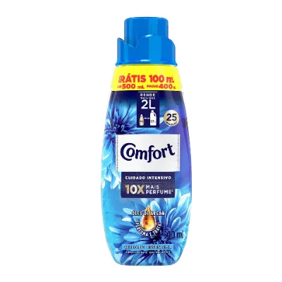 Amaciante de Roupa Comfort Concentrado Original Leve500ml Pague400ml