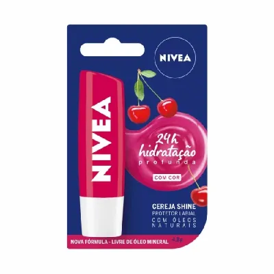 Protetor Labial Nivea Cereja Shine 4,8g