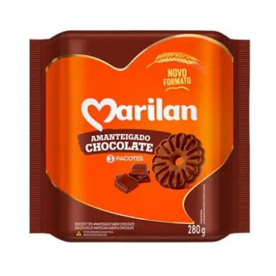 Biscoito Marilan Amanteigado Chocolate 280g