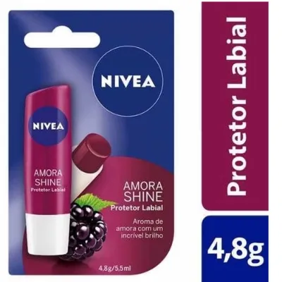 Protetor Labial Nivea Amora Shine 4,8g
