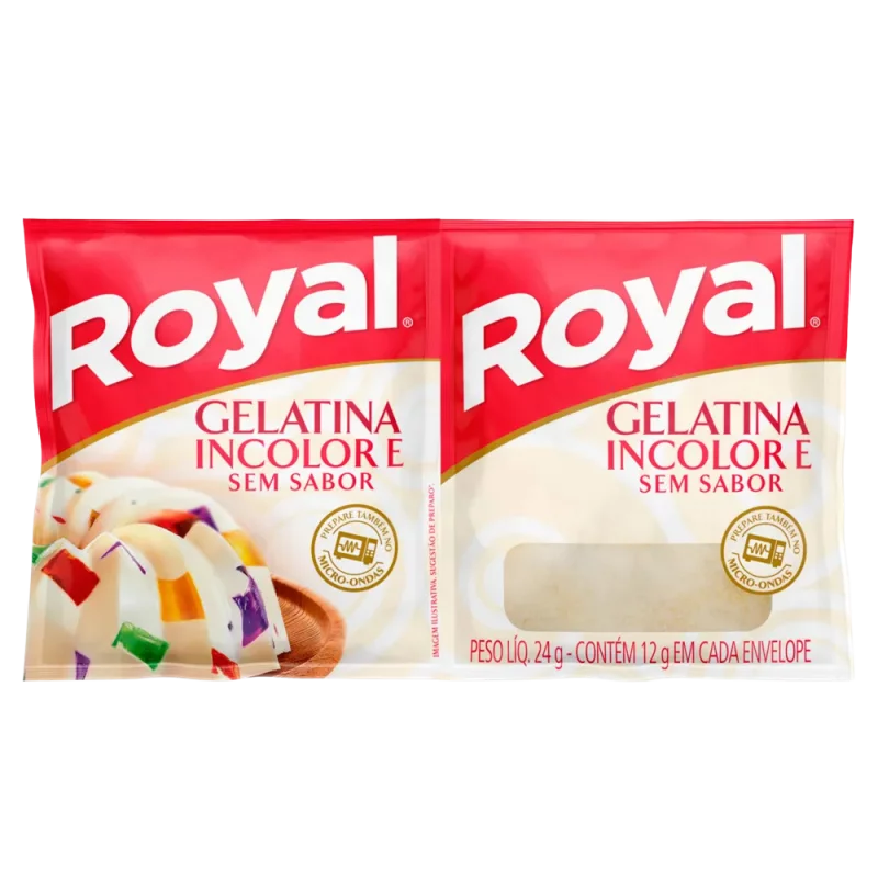 Gelatina Royal Sem Sabor Natural 24g