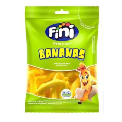 Bala Fini Gelatina Bananas 90g