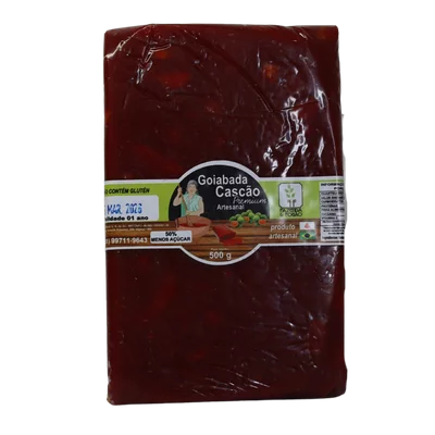 Goiabada Fazenda e Fogao Cascao Artesanal Barra 500g