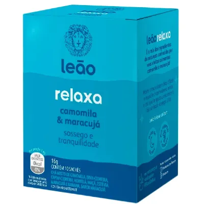 Cha Leao Mate Camomila e Maracuja Relaxa 16g