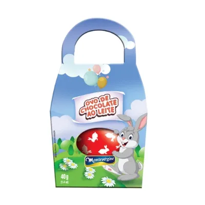 Ovo Pascoa Montevergine Ao Leite Cestinho 40g