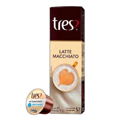 Capsula Tres Coracoes Latte Macchia 80g