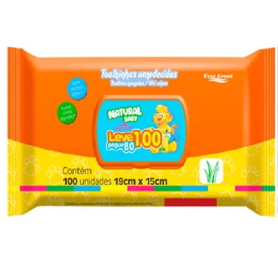 Lencos Umedecidos Natural Baby Leve100pague80 100un