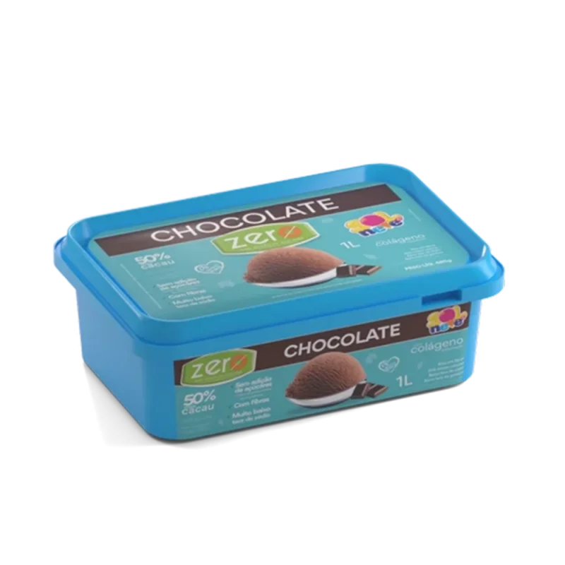 Sorvete Sol &amp; Neve Zero Chocolate 50% Mais Cacau 1l