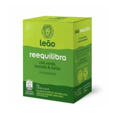 Cha Leao Funcional Reequilibra 10 Saquinhos 18g