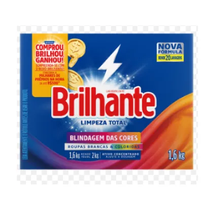 Sabao em Po Brilhante Fresh 1,6kg