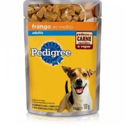 Racao Pedigree Pedacos Sache Adulto Frango Ao Molho 100g