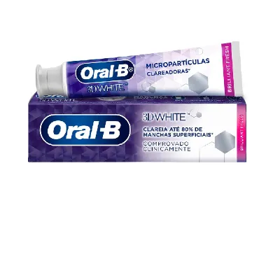 Creme Dental Oral B White Brilliant Fresh Pk 3Un Pg 2Un