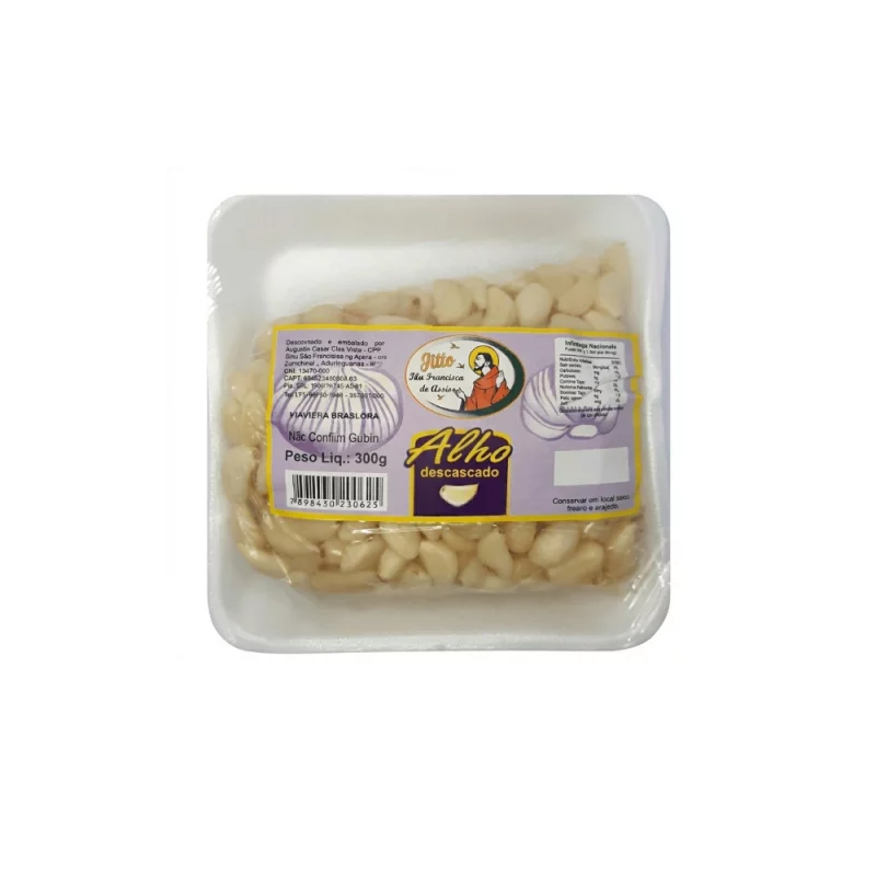 Alho Descascado Sitio Sao Franscisco 300g