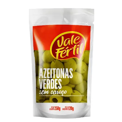 Azeitona Verde Vale Fertil Sem Caroco Sache 120g