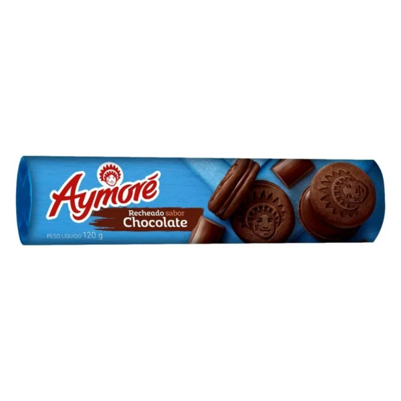 Biscoito Aymore Recheado Chocolate 120g