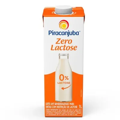 Leite Longa Vida Piracanjuba Semidesnatado Zero Lactose 1l