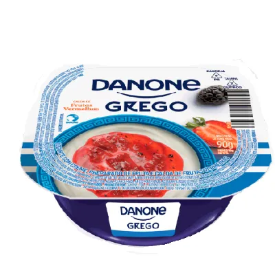 Iogurte Danone Grego Frutas Vermelhas Pote 90g