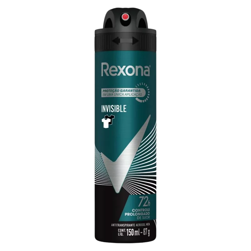 Desodorante Rexona Aerosol Men Invisible 150 Ml