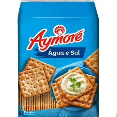 Biscoito Aymore Agua e Sal 345g