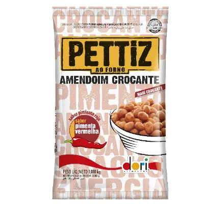 Amendoim Pettiz Dori Crocante Pimenta Vermelha 120g