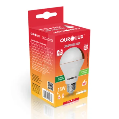Lampada Ourolux Superled Alta Potencia 15w