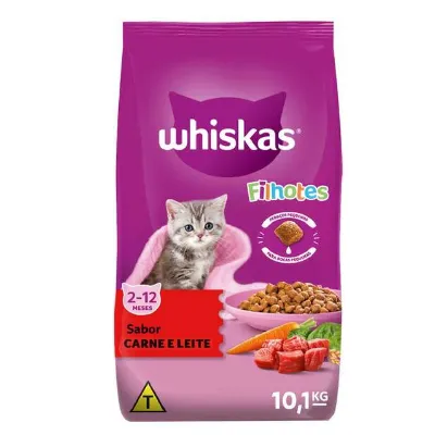 Racao Whiskas Carne e Leite Filhote 900g
