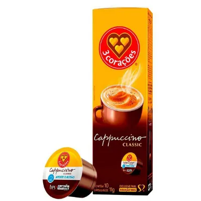 Capsula Tres Coracoes Cappuccino Classic 110g