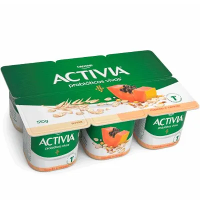 Iogurte Activia Polpa Mamao e Cereias 510g
