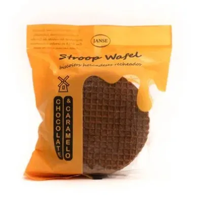 Biscoito Holandeses Stroop Wafel Chocolate Caramelo 155g