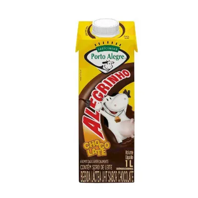 Bebida Lactea Porto Alegre Alegrinho Chocolate 1lt