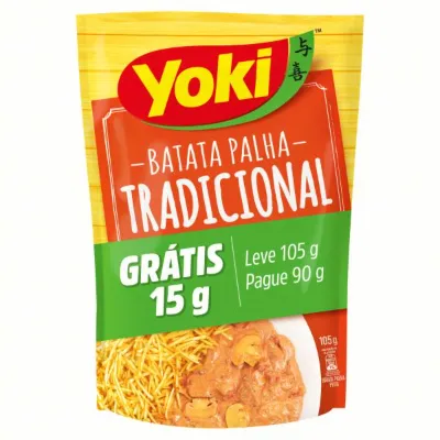 Batata Palha Yoki Tradicional Leve 105g Pague 90g