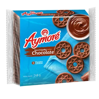Biscoito Aymore Amantegado Chocolate 248g