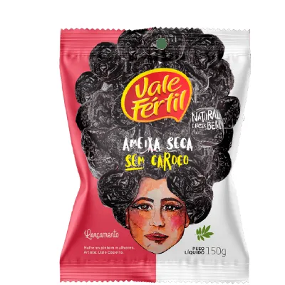 Ameixa Seca Vale Fertil Sem Caroco Sache Plano 150g