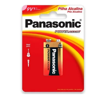 Bateria Panasonic Power Alcalina 9v1 com 1un