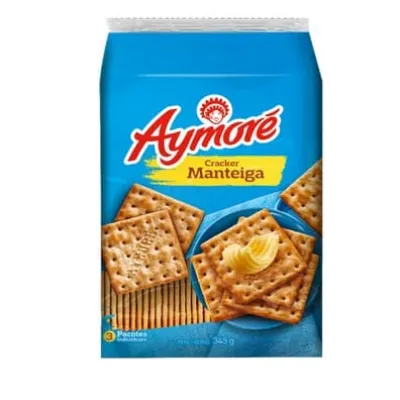 Biscoito Aymore Cream Cracker Manteiga 345g