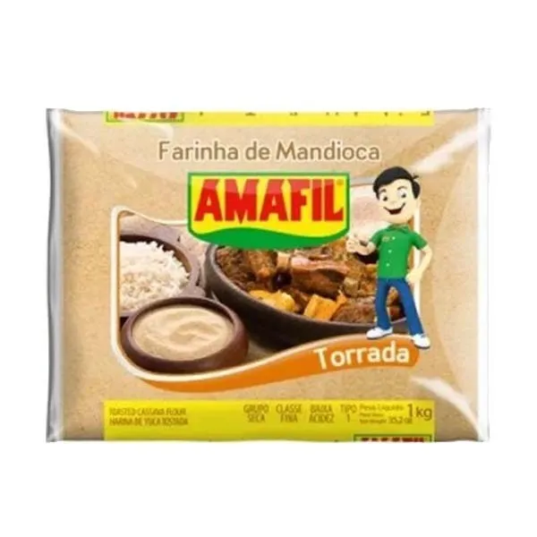 Farinha de Mandioca Amafil Torrada 1kg