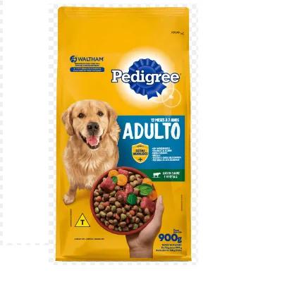 Racao Pedigree Adulto Carne &amp; Vegetais 900g