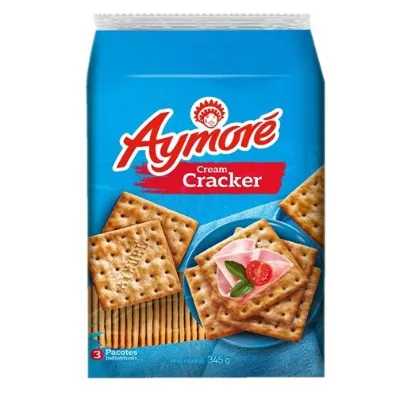 Biscoito Aymore Cream Cracker Multipack 345g