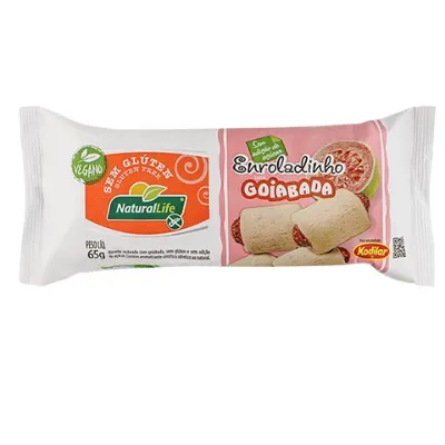 Biscoito Kodilar Naturallife Goiabinha 65g