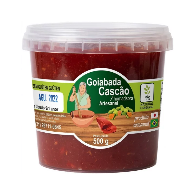 Goiabada Fazenda e Fogao Cascao Cremosa Artesanal Pote 500g