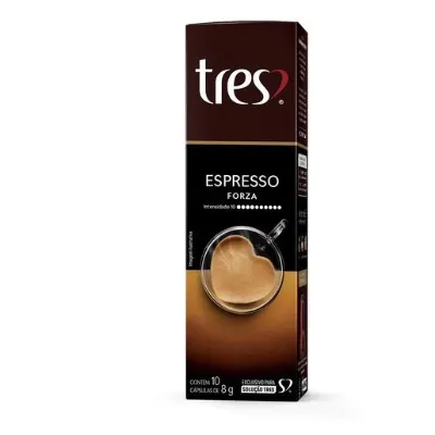 Capsula Tres Coracoes Espresso Forza 80g